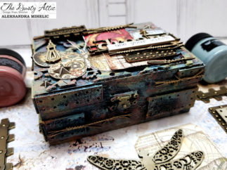 “Use your wings, dream, Inspire” Altered box for Dusty Attic